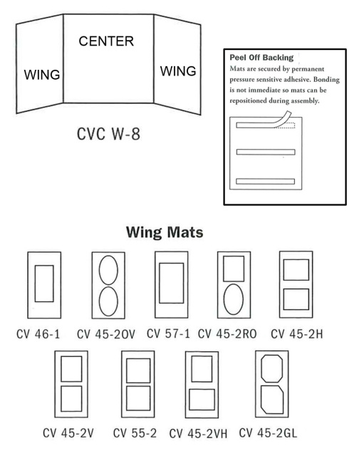 Customview Mats - Wing (6PK)